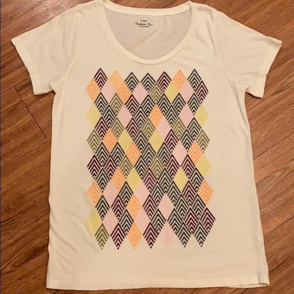 J. Crew embroidered tee
